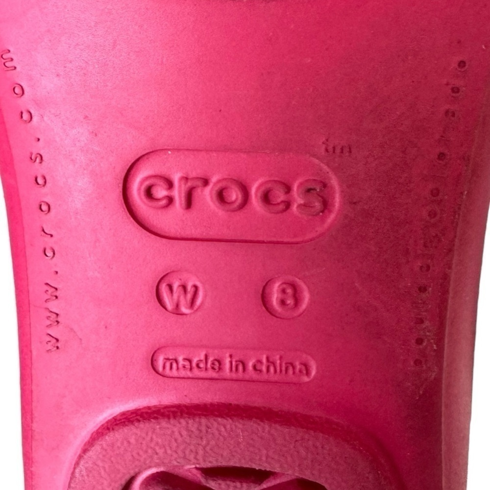 Crocs x Hello Kitty McCall Slip On Ballet Flats Pink Black Women’s Size 8 Rare - Picture 11 of 12